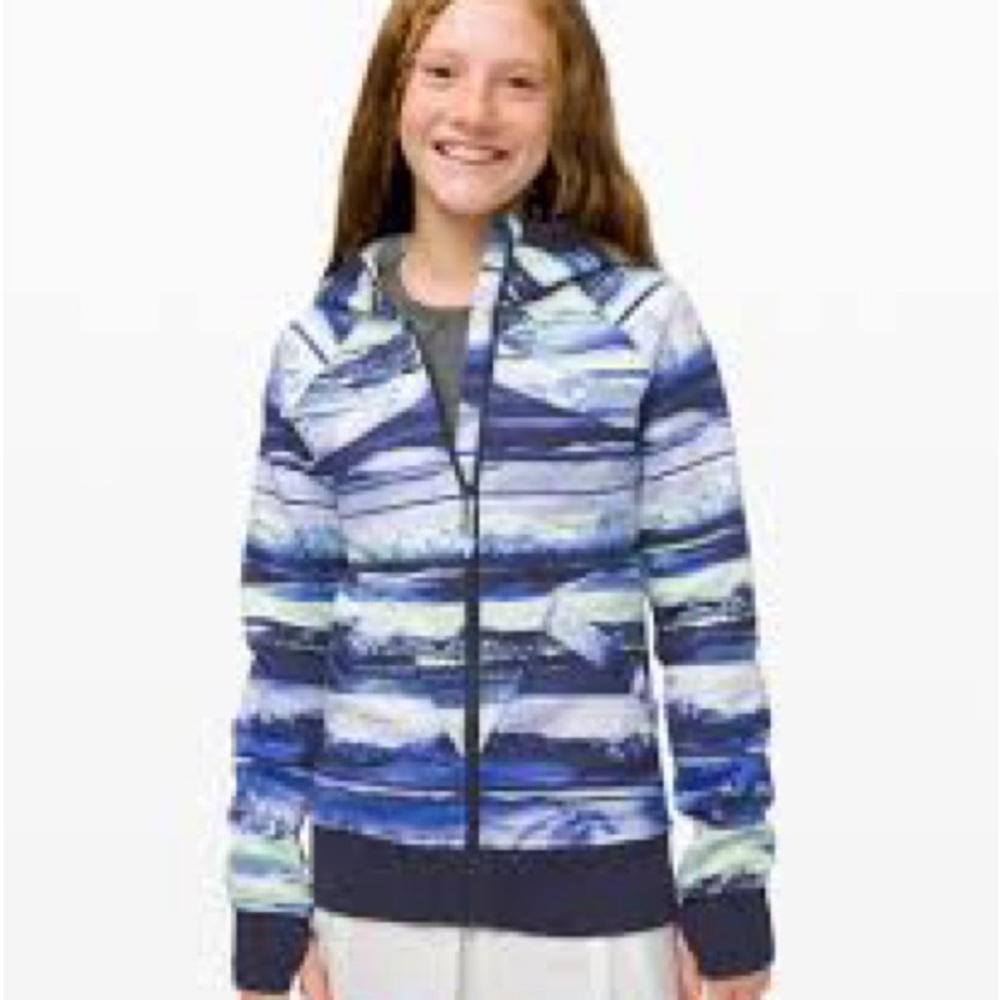 Ivivva by Lululemon Full Zip Fleece Lined Mountain Hoodie - Girls Size 12
